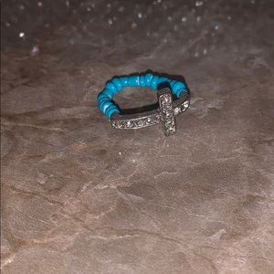 Turquoise Cross ring